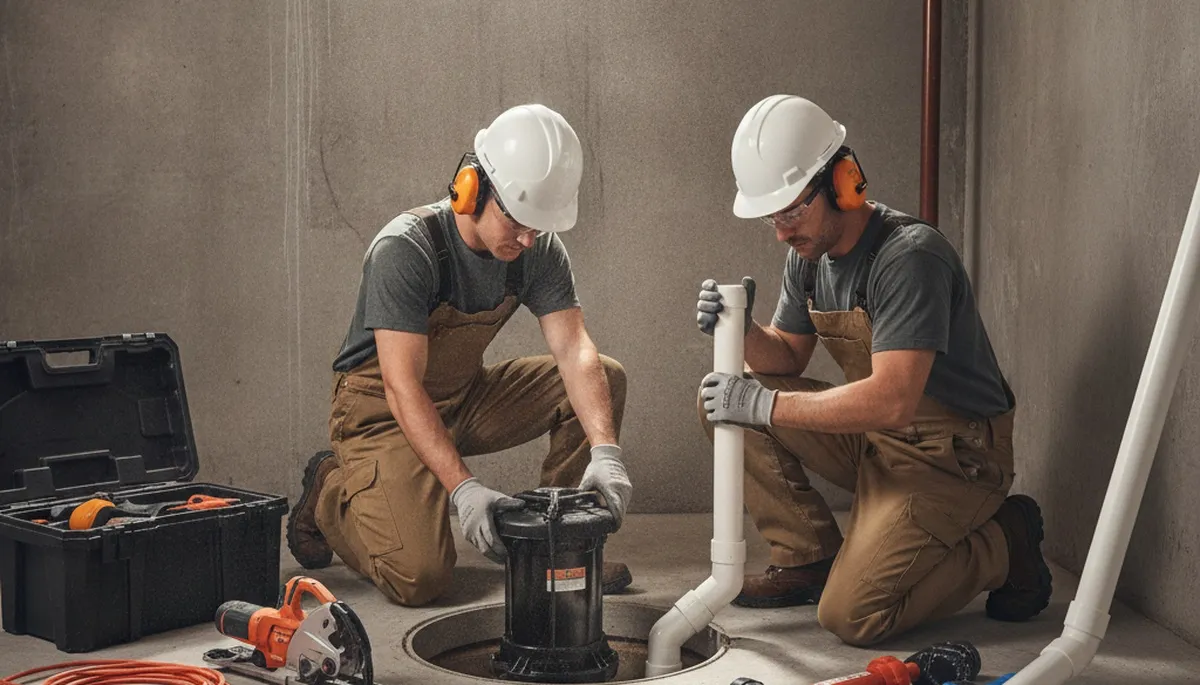 Sump pump installation for Troy, MI basement protection from heavy rain and snowmelt